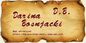 Darina Bošnjački vizit kartica